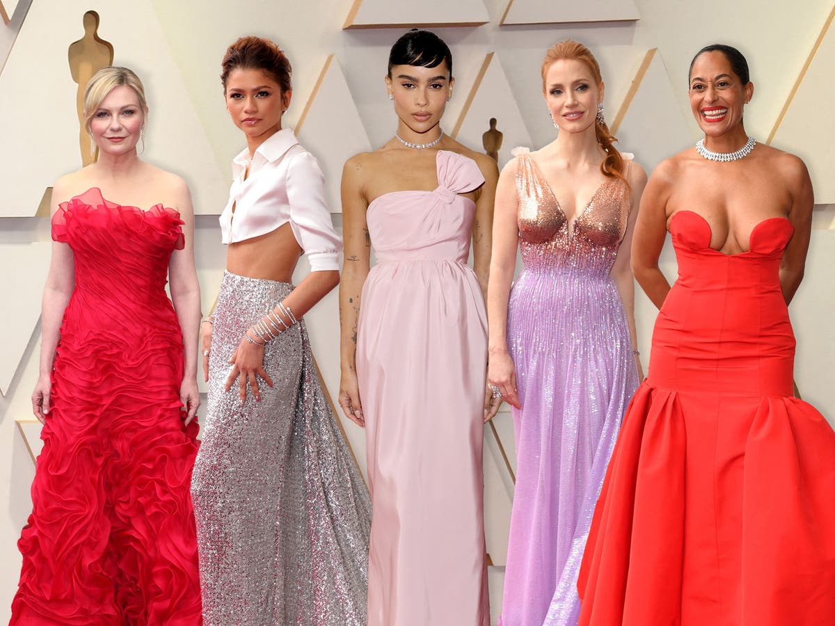 Oscars 2022 All The Bestdressed Stars On The Oscars Red Carpet